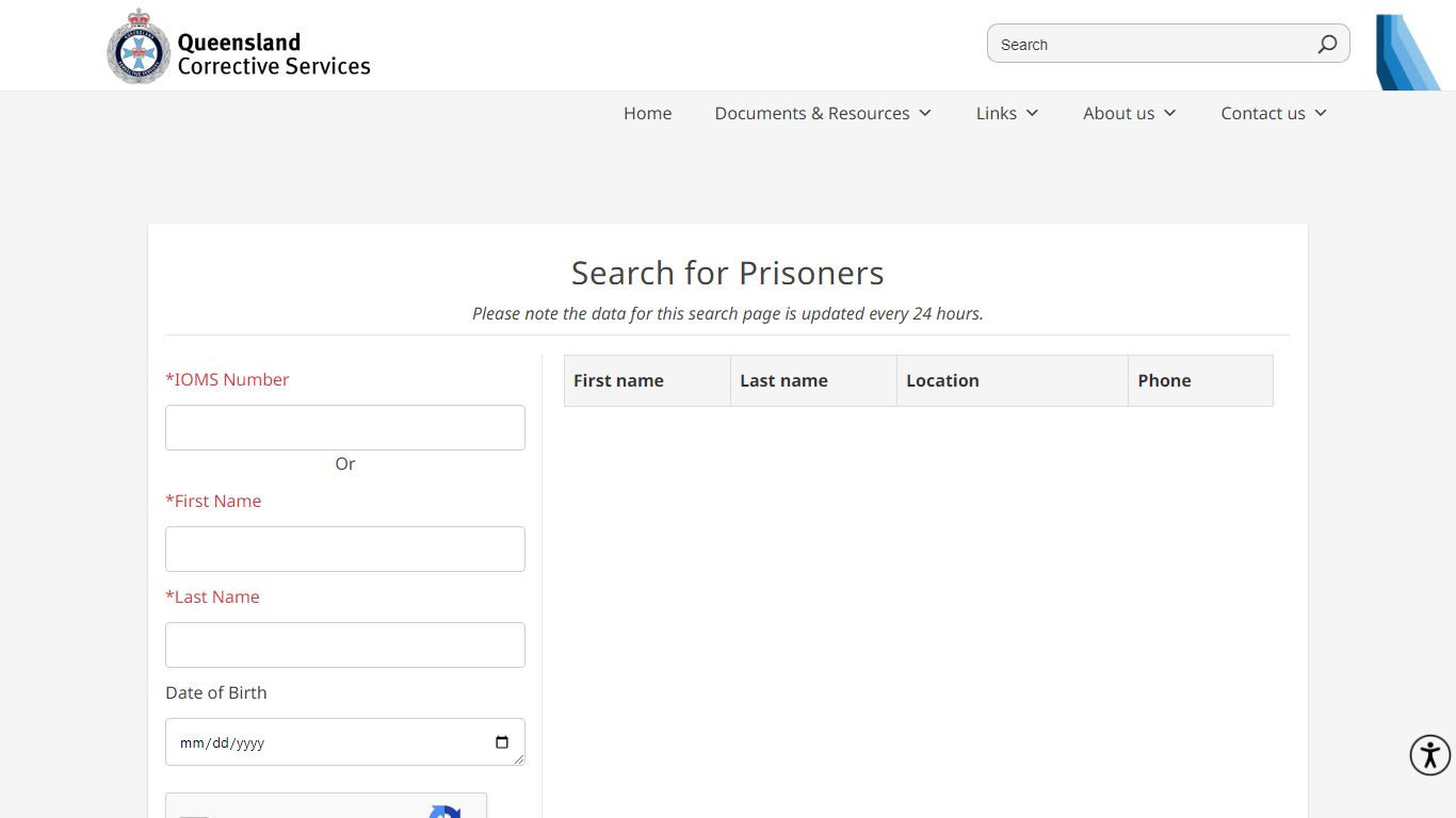 Search Prisoners | Queensland Corrective Services